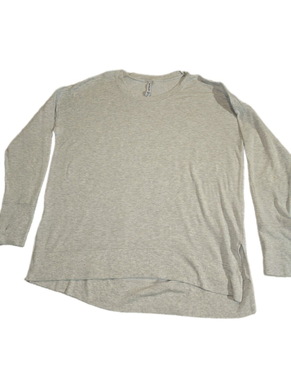Athleta Mindset Sweatshirt Size XLT Gray Pullover Thumb Holes Oversized